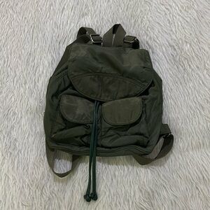 Deena and Ozzy small Y2K green mini backpack purse